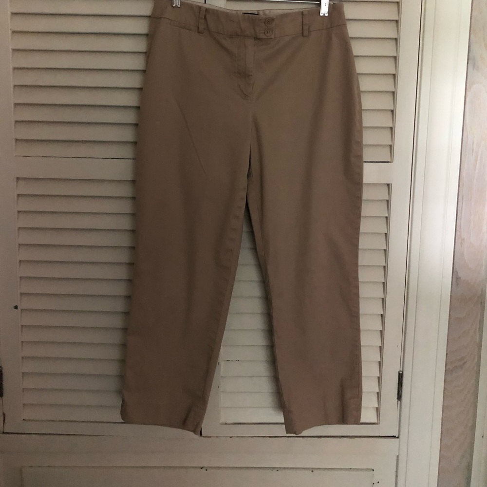 Talbots cropped khakis